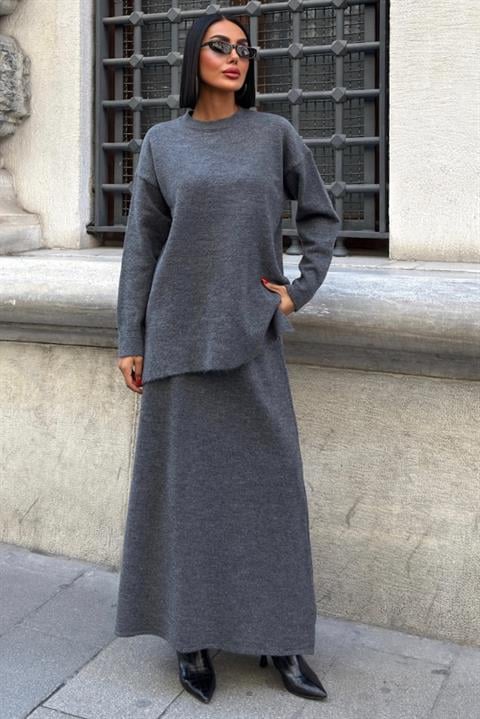 Grey Modest Casual Elegant Set