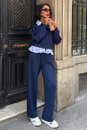 Blue Casual Sport Palazzo Set - Brand: Sobe Istanbul - Women & Kids, Baby Clothes Wholesale - Globality Store