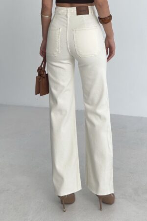 Decorative Pocket Detailed Wide Leg Palazzo Jeans - Brand: XLove - Women & Kids, Baby Clothes Wholesale - Globality Store