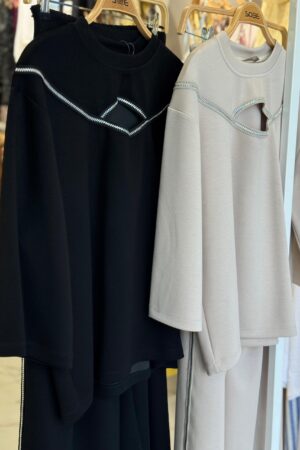 Beige Casual Elegant Oversized Palazzo Set - Brand: Sobe Istanbul - Women & Kids, Baby Clothes Wholesale - Globality Store