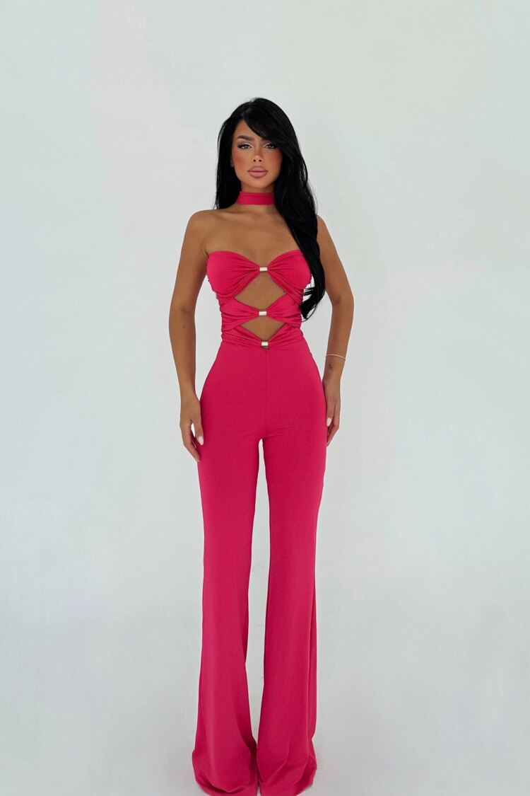 Slim Fit Strapless Tailored Jumpsuit - Brand: EYYO ATELIER - Women & Kids, Baby Clothes Wholesale - Globality Store