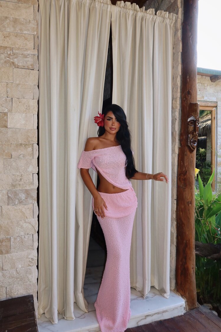 Elegant Slim Fit Mermaid Maxi Skirt Set - Brand: EYYO ATELIER - Women & Kids, Baby Clothes Wholesale - Globality Store