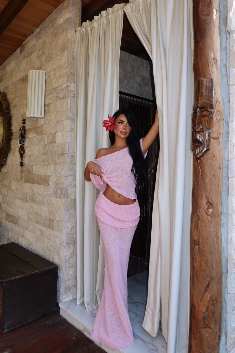 Elegant Slim Fit Mermaid Maxi Skirt Set