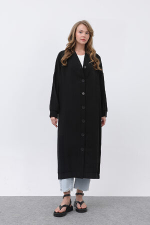 V-Neck Oversized Fit Buttoned Tunic - Brand: Puane - Women & Kids, Baby Clothes Wholesale - Globality Store