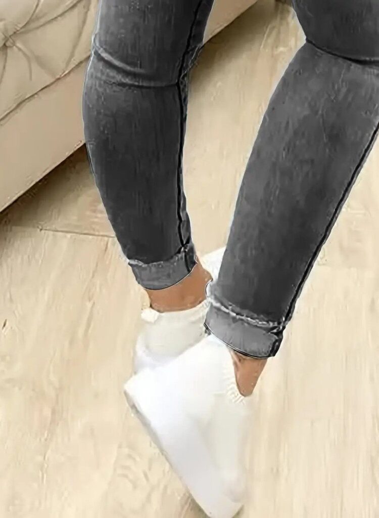 High Waist Tapered Cropped Pants