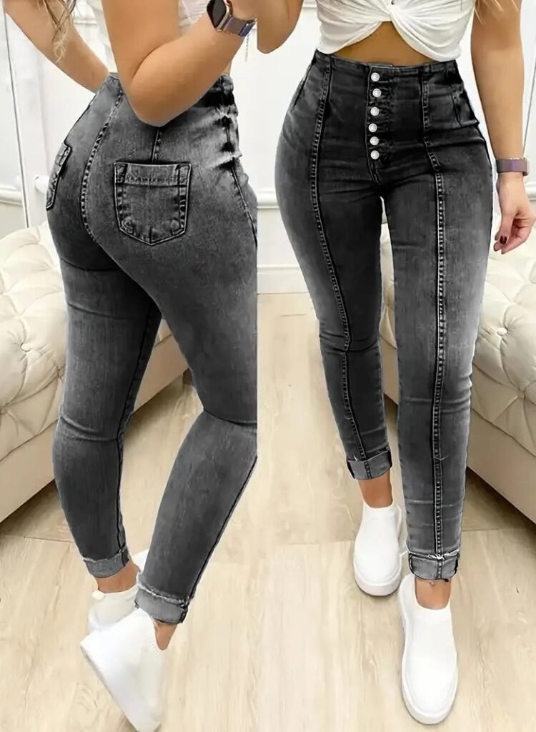 High Waist Tapered Cropped Pants - Brand: Janes - Women & Kids, Baby Clothes Wholesale - Globality Store