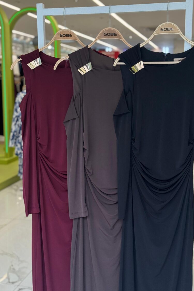 Claret Red Elegant Formal Maxi Sheath Dress