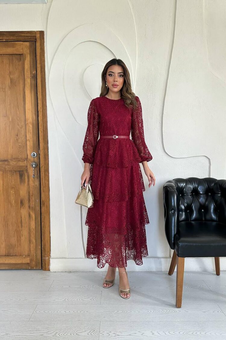 Wholesale Burgundy Kat Kat Lace Dress - Brand: Elisa - Women & Kids, Baby Clothes Wholesale - Globality Store