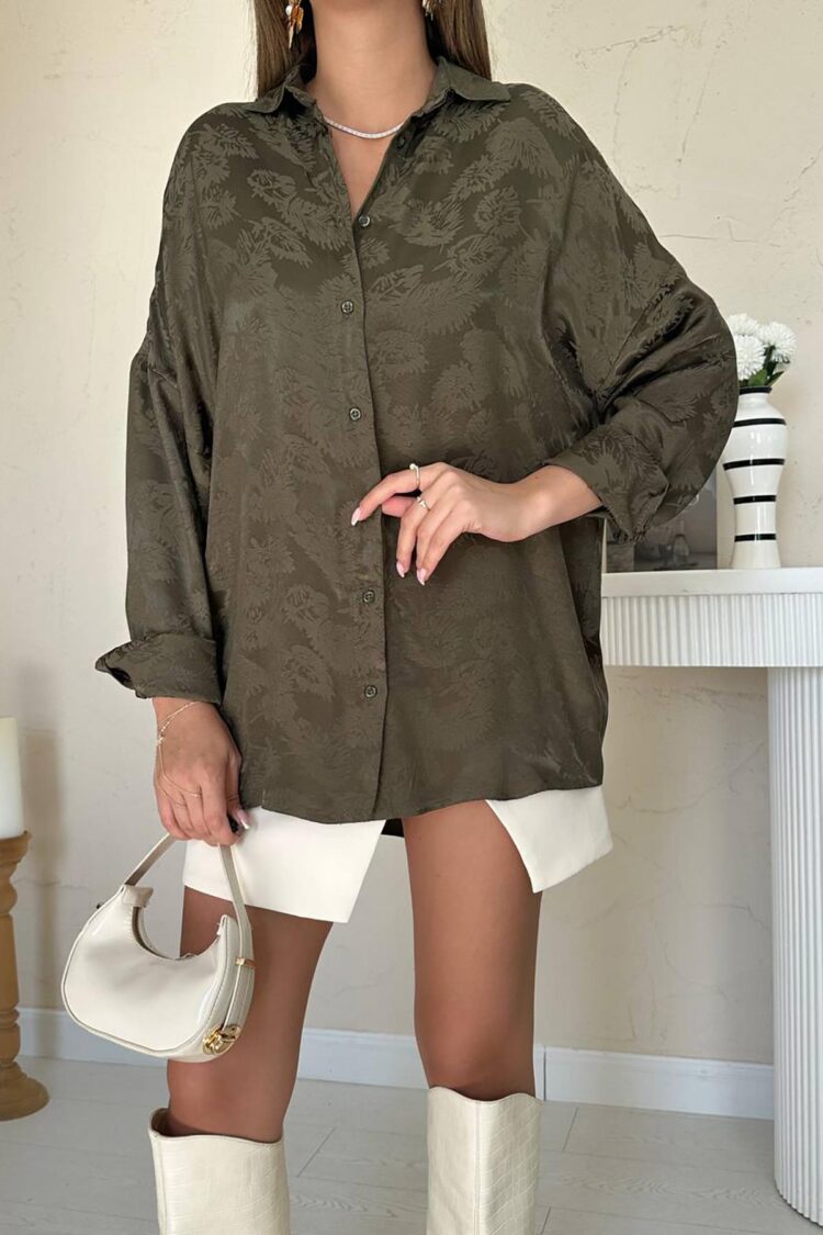 Casual Elegant Floral Shirt