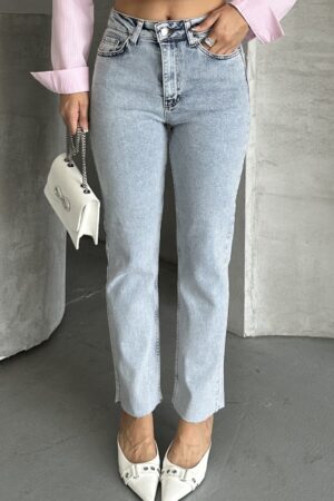 Mom Jeans High Waist Straight Leg Buttoned - Brand: XLove - Women & Kids, Baby Clothes Wholesale - Globality Store