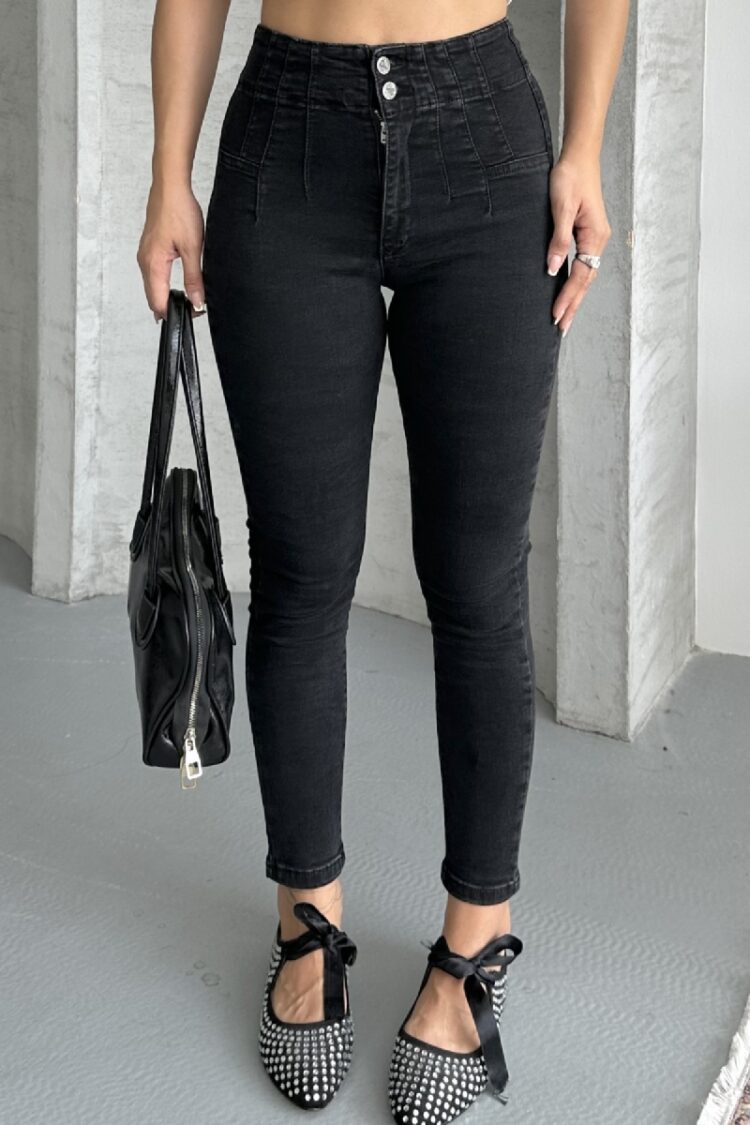 Black Sexy Casual Streetwear Jeans