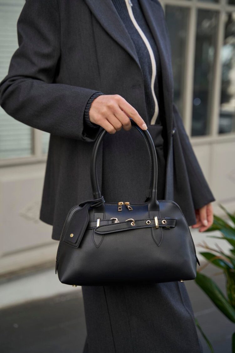 Gold Accessory Retro Handbag Hand and Shoulder Bag Black - Brand: Mina Fashion - Women & Kids, Baby Clothes Wholesale - Globality Store