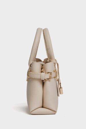 Mini Lock Detailed Hand and Shoulder Bag Cream - Brand: Mina Fashion - Women & Kids, Baby Clothes Wholesale - Globality Store