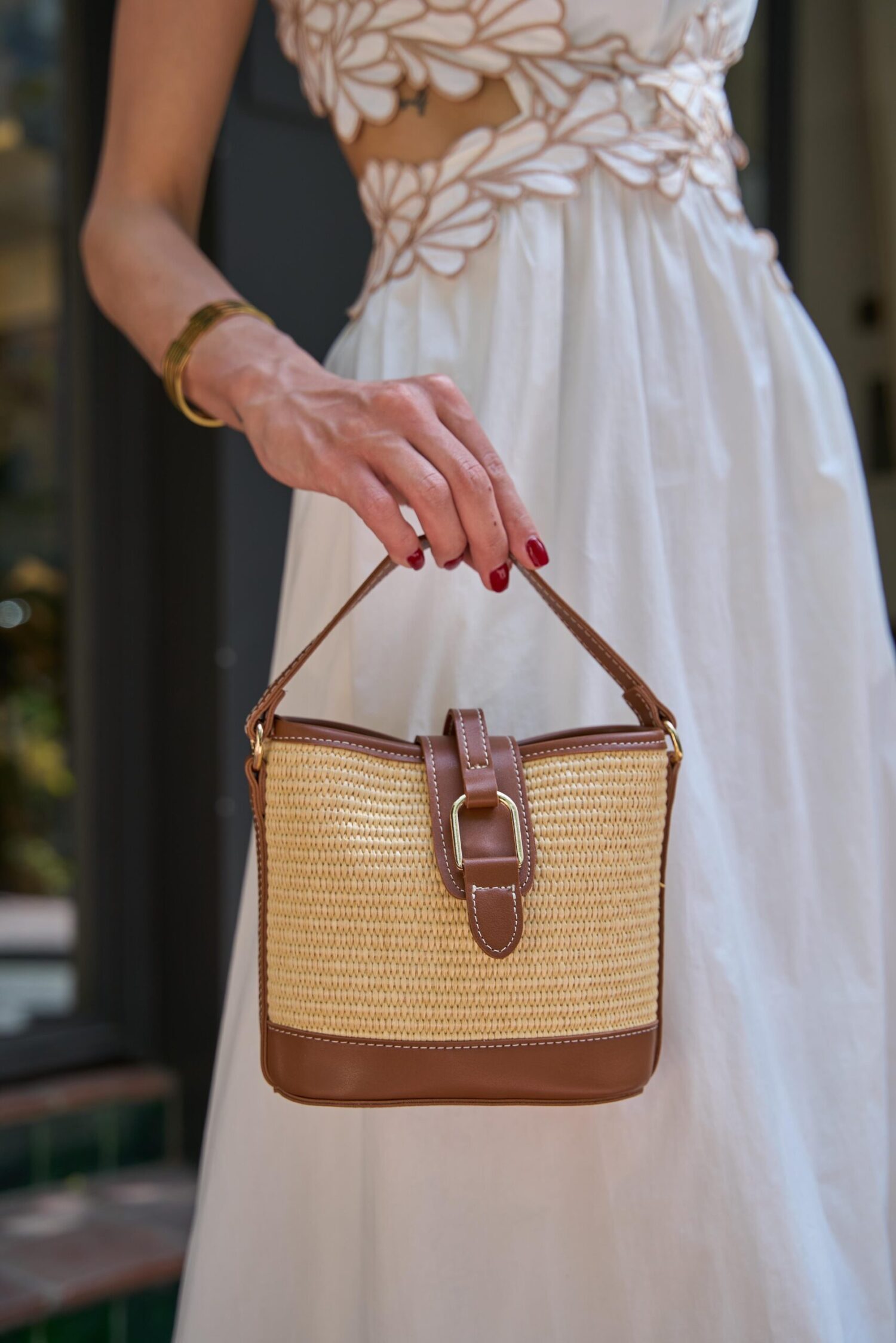 Modern Design Buckle Hand and Shoulder Bag Taba Mesh - Brand: Mina Fashion - Women & Kids, Baby Clothes Wholesale - Globality Store