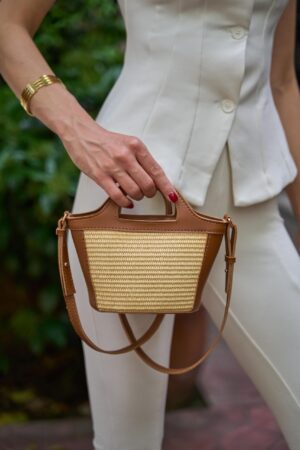 Mini Wire Mesh Detailed Cross Bag Taba Wire Mesh - Brand: Mina Fashion - Women & Kids, Baby Clothes Wholesale - Globality Store