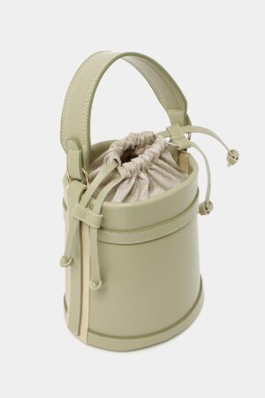Contrast Stitched Bucket Hand and Shoulder Bag Mint - Brand: Mina Fashion - Women & Kids, Baby Clothes Wholesale - Globality Store