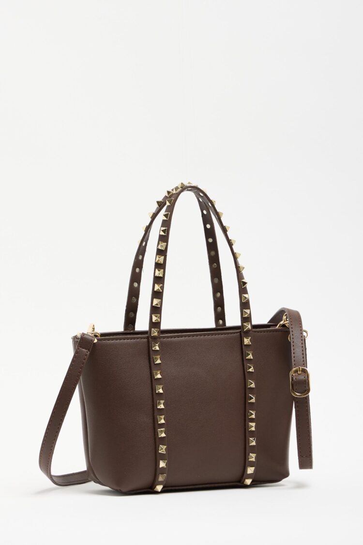Staple Detailed PU Leather Buckle Hand and Shoulder Bag Brown - Brand: Mina Fashion - Women & Kids, Baby Clothes Wholesale - Globality Store