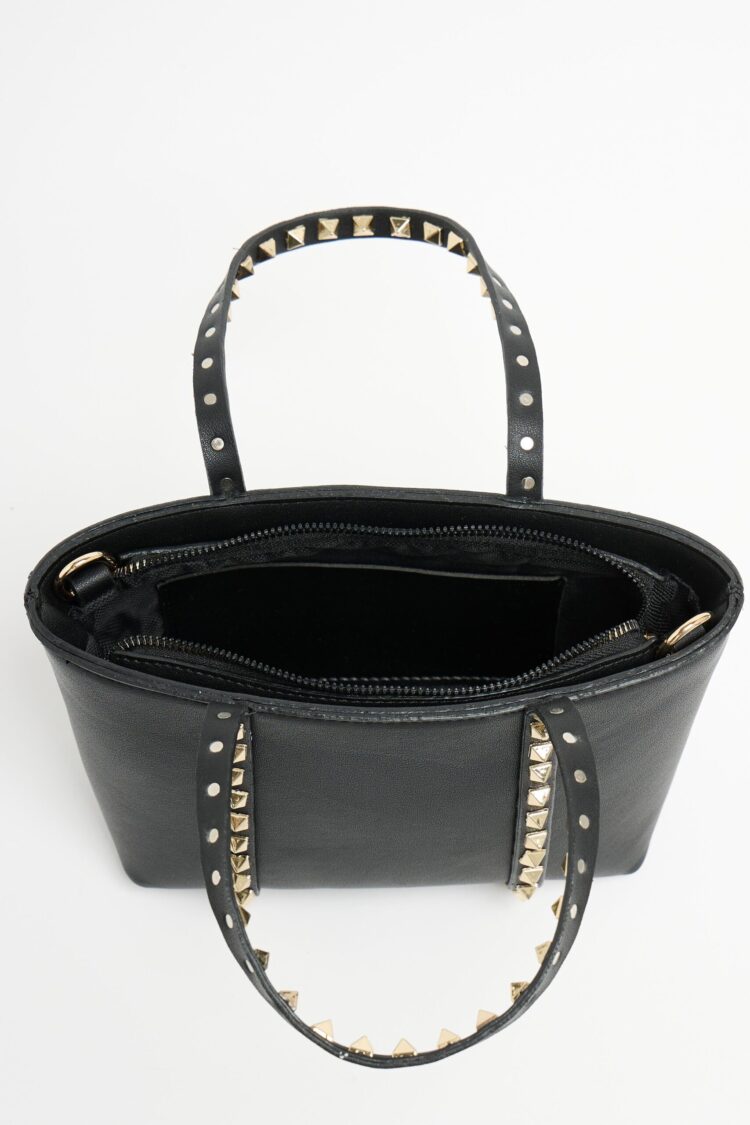 Staple Detailed PU Leather Buckle Hand and Shoulder Bag Black - Brand: Mina Fashion - Women & Kids, Baby Clothes Wholesale - Globality Store