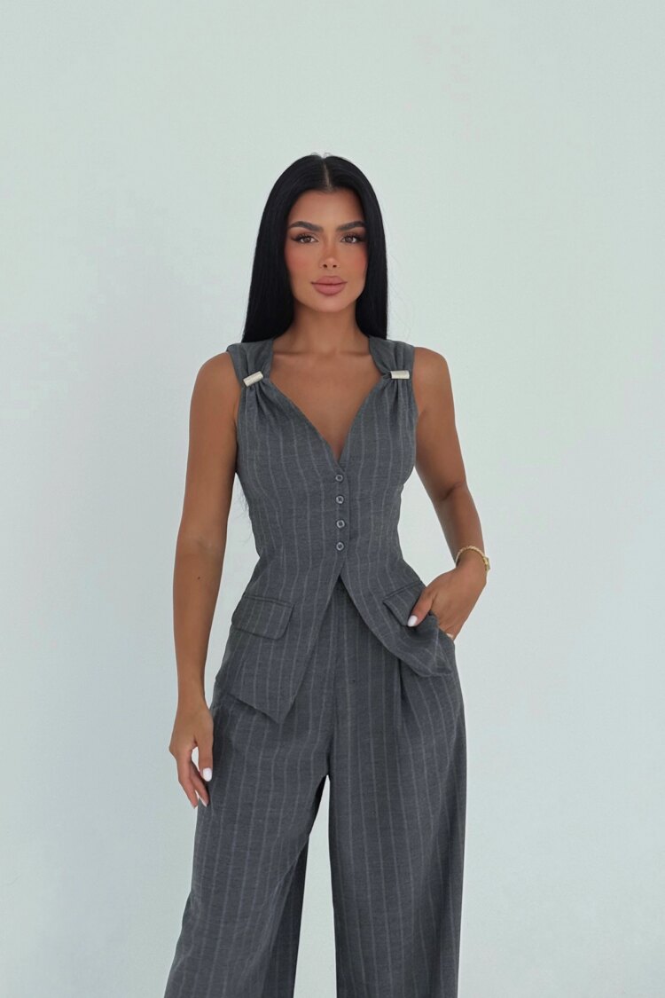 Elegant Formal Striped Suit