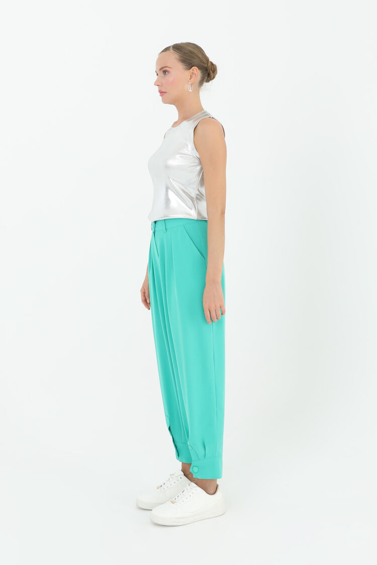 Green Casual Elegant Vintage Retro Pants