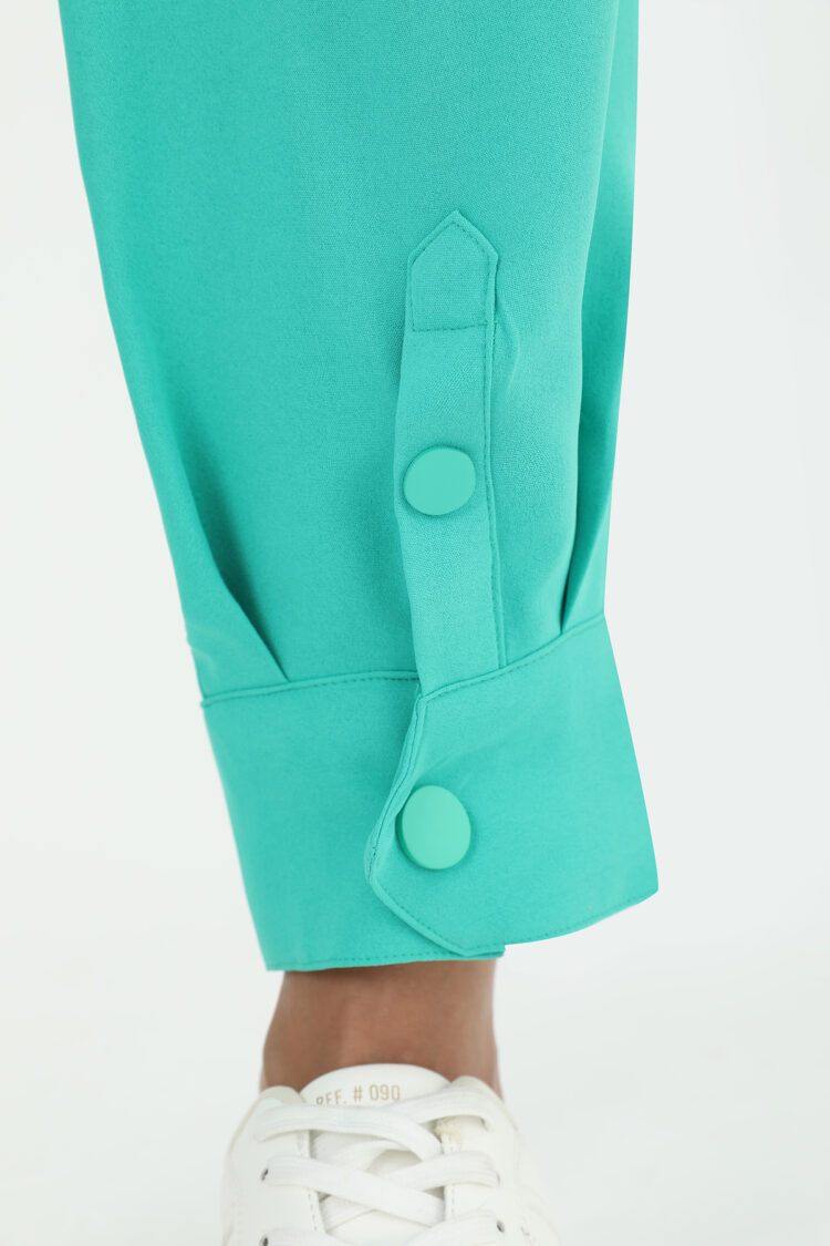 Green Casual Elegant Vintage Retro Pants
