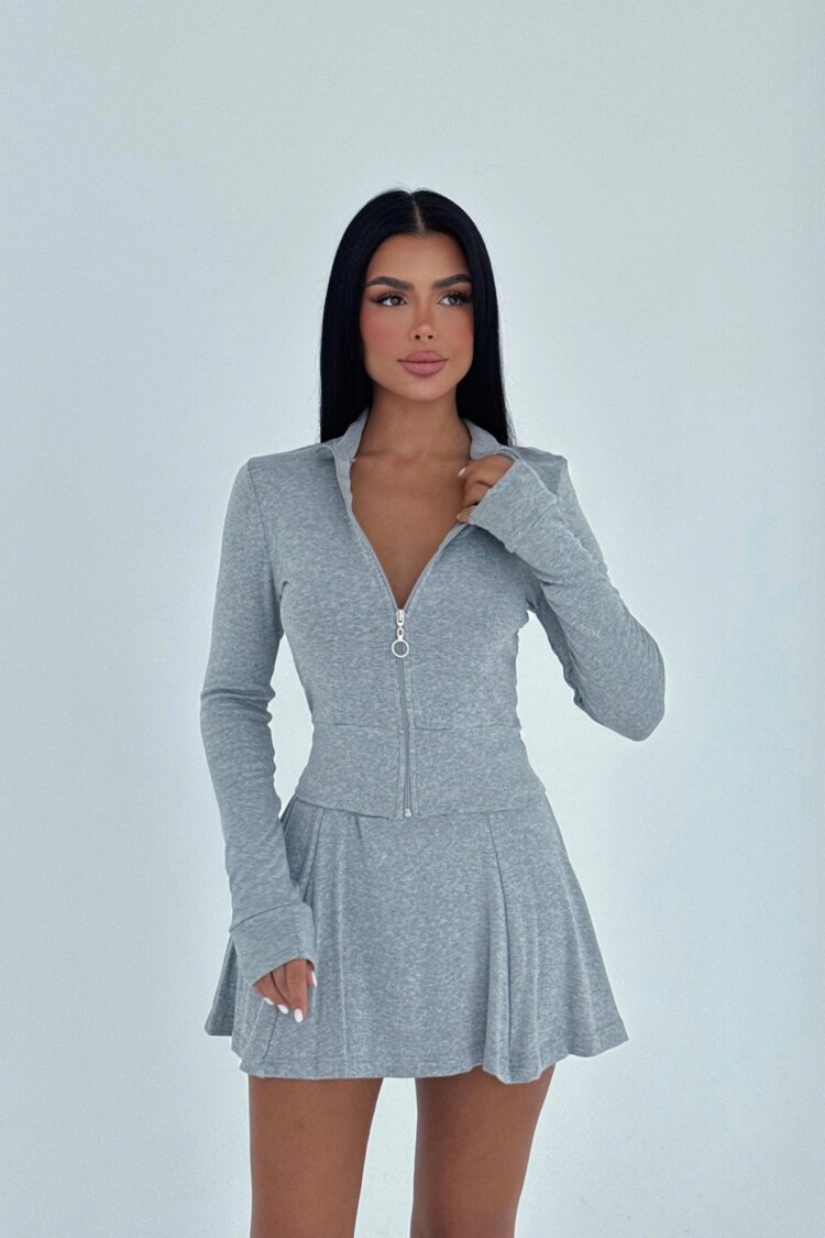 Slim Fit Casual Zip Up Suit - Brand: EYYO ATELIER - Women & Kids, Baby Clothes Wholesale - Globality Store