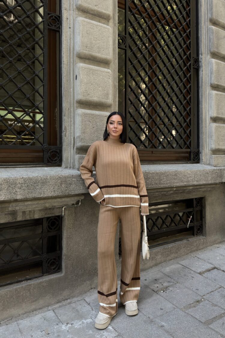 Beige Casual Elegant Modest Suit