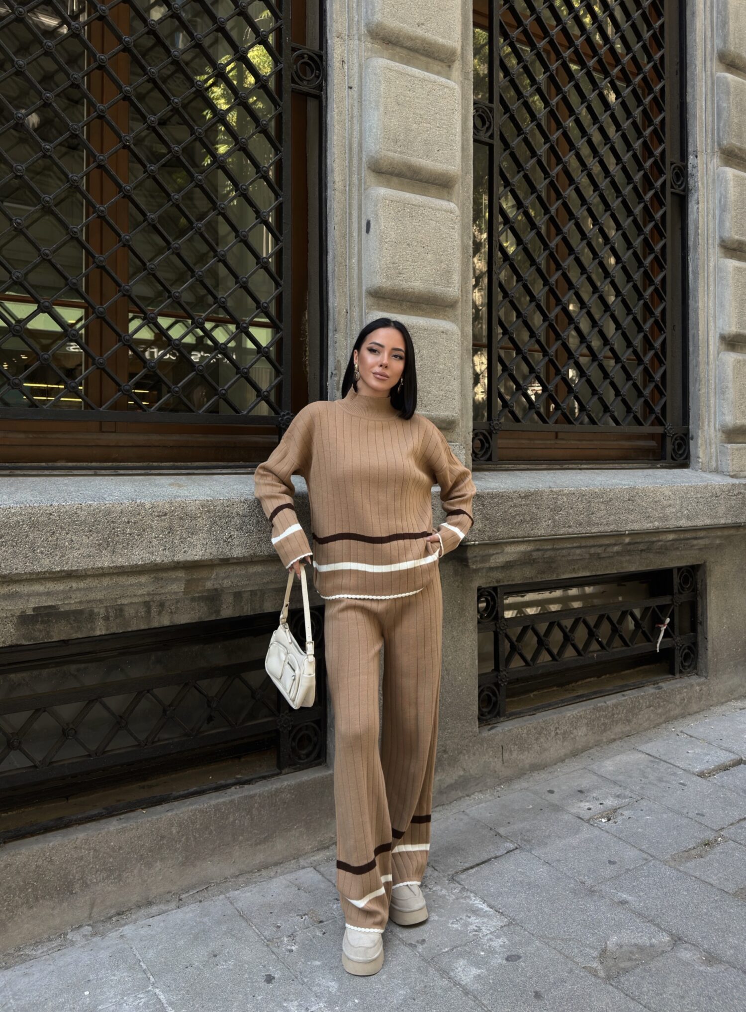 Beige Casual Elegant Modest Suit - Brand: My Fashion - Women & Kids, Baby Clothes Wholesale - Globality Store