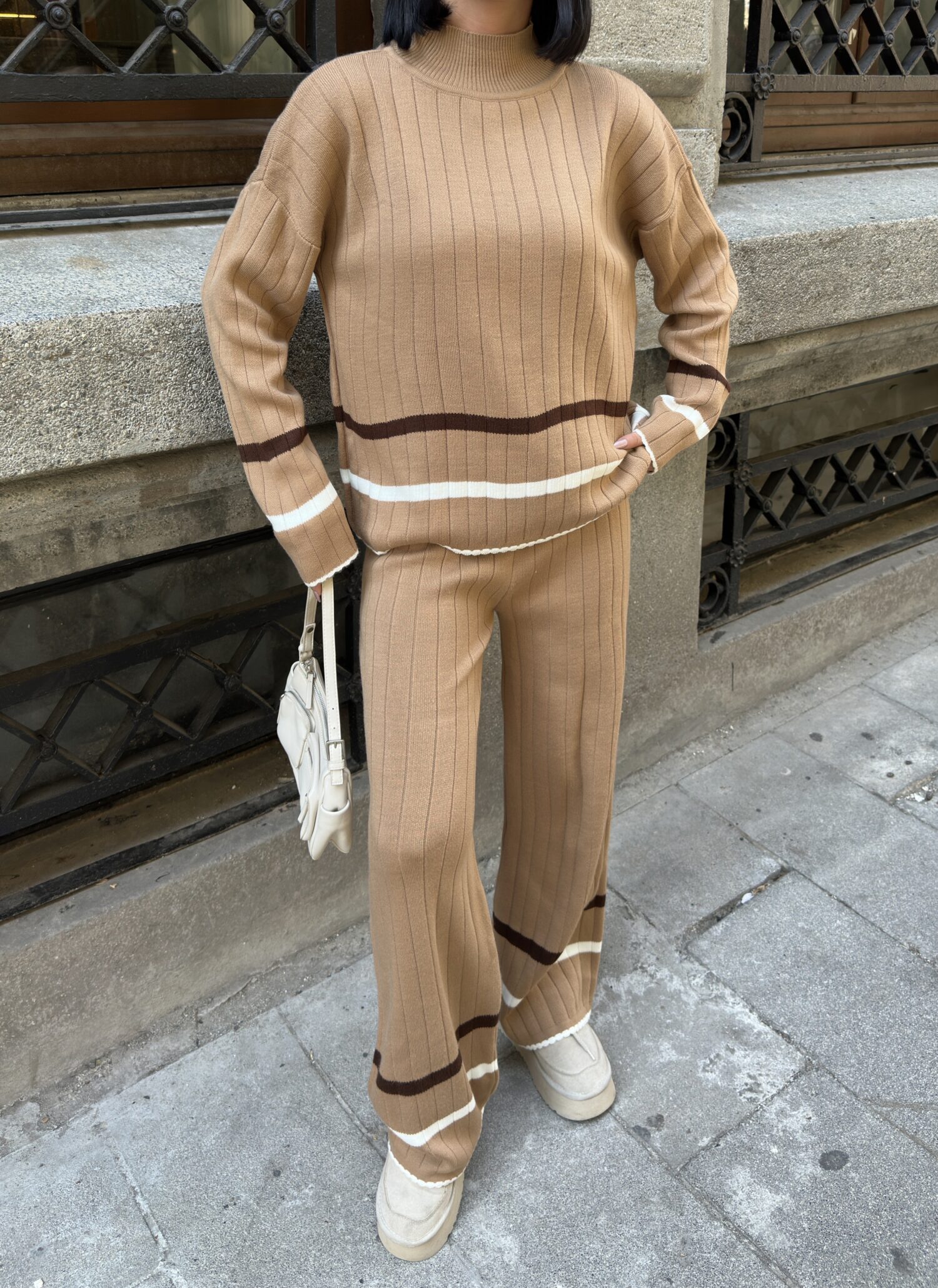Beige Casual Elegant Modest Suit - Brand: My Fashion - Women & Kids, Baby Clothes Wholesale - Globality Store