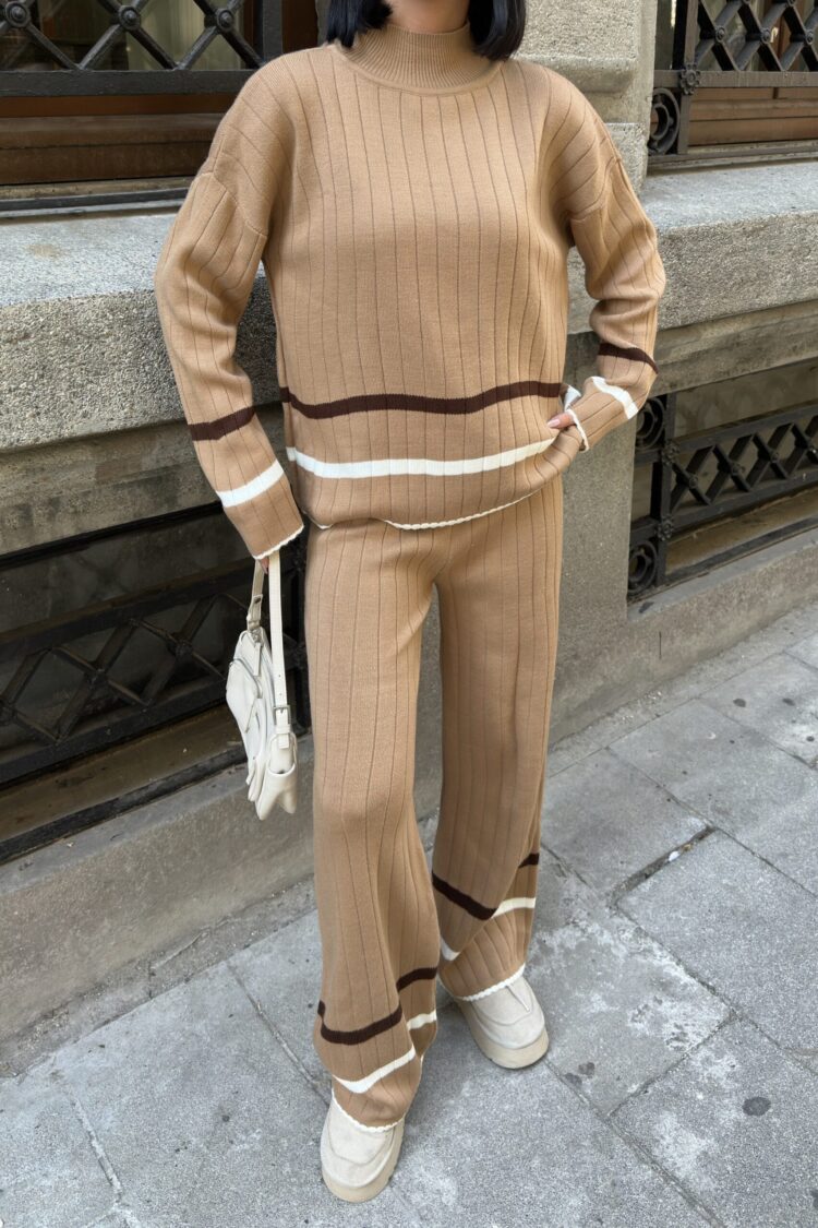 Beige Casual Elegant Modest Suit