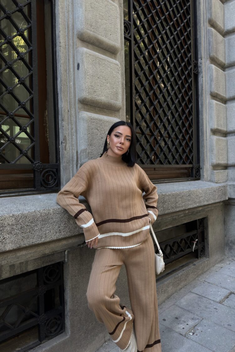 Beige Casual Elegant Modest Suit