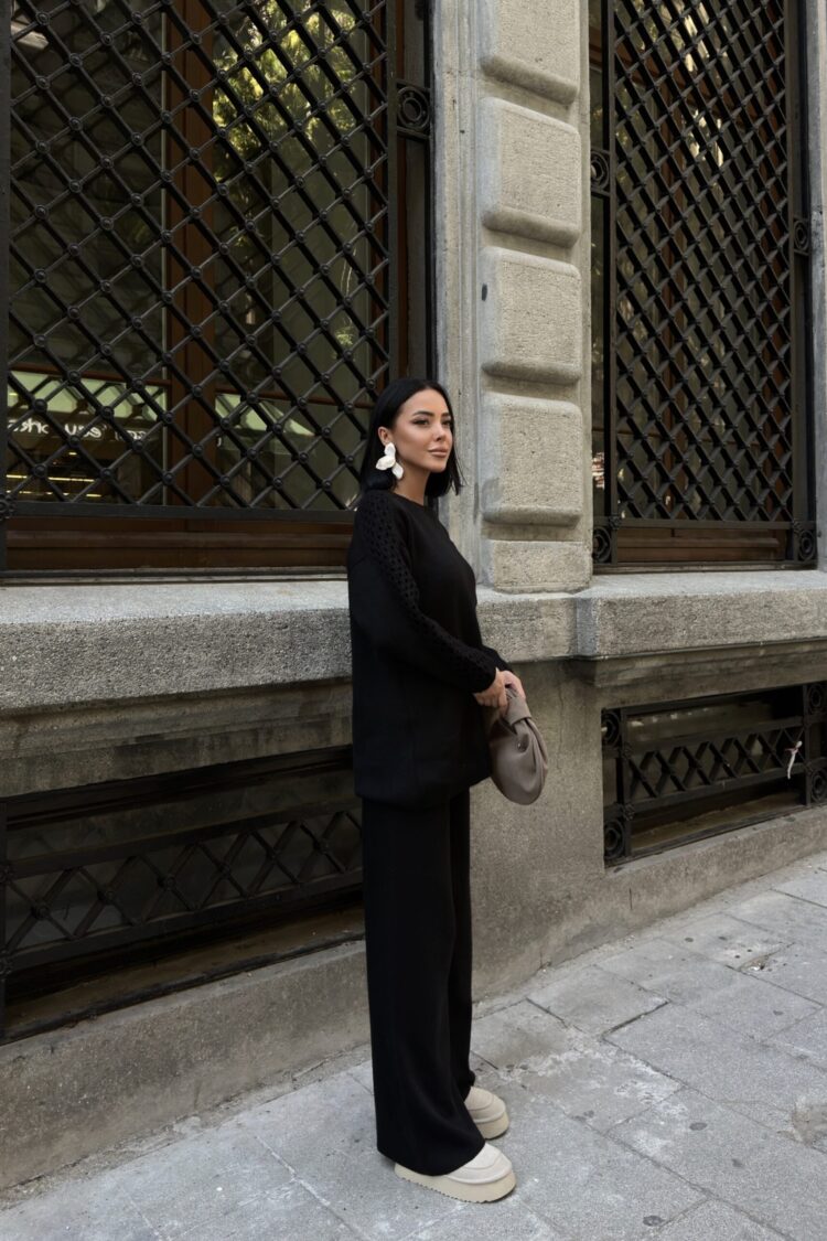 Elegant Casual Suit With Palazzo Pants
