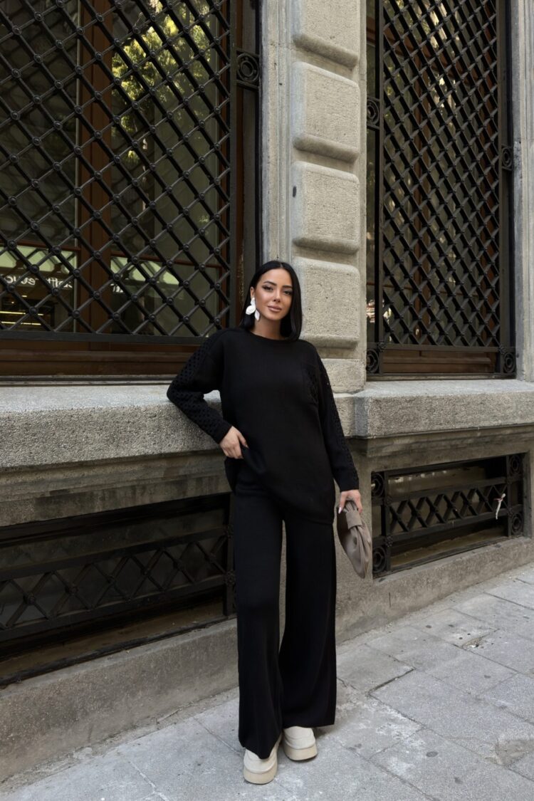 Elegant Casual Suit With Palazzo Pants