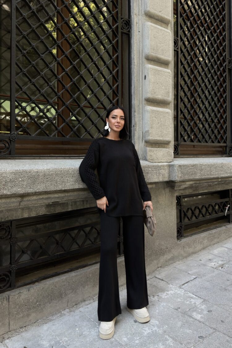 Elegant Casual Suit With Palazzo Pants