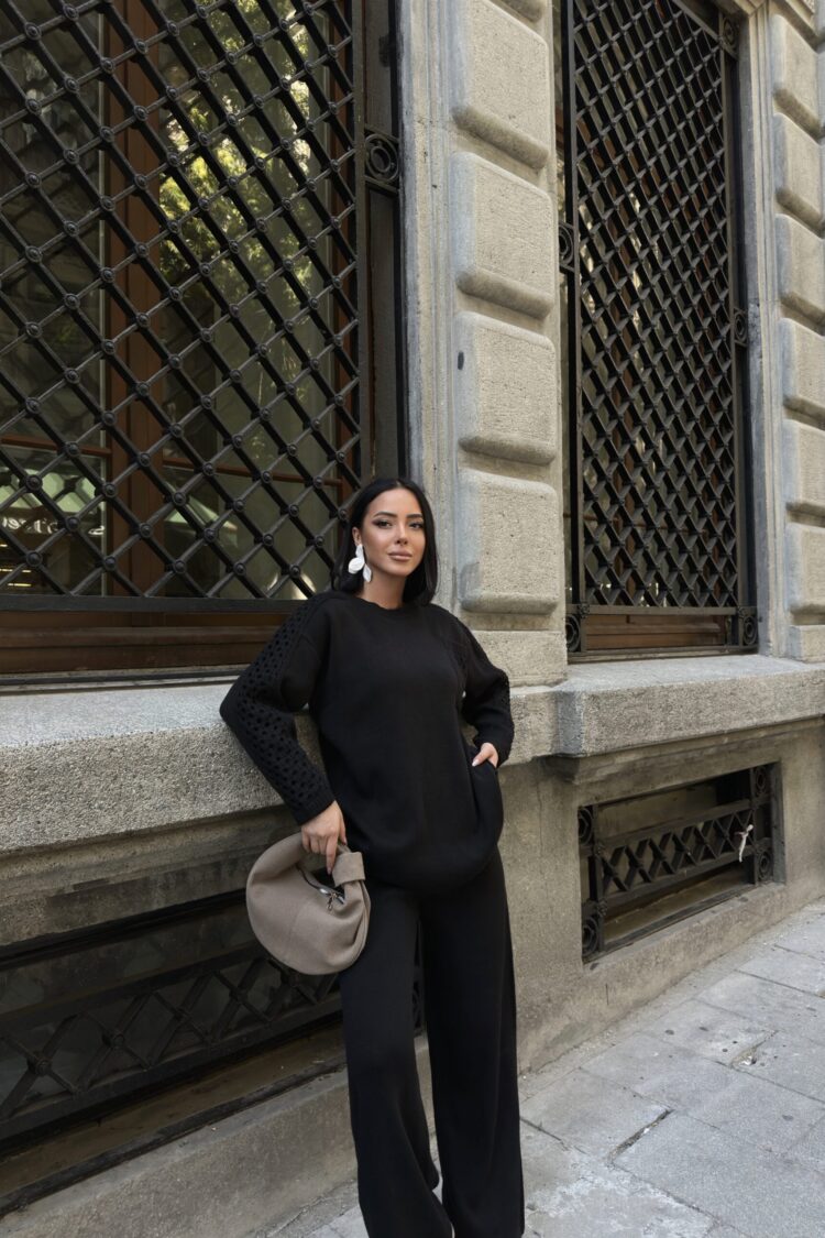Elegant Casual Suit With Palazzo Pants