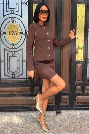 Elegant Bodycon Mini Skirt Set - Brand: Sobe Istanbul - Women & Kids, Baby Clothes Wholesale - Globality Store