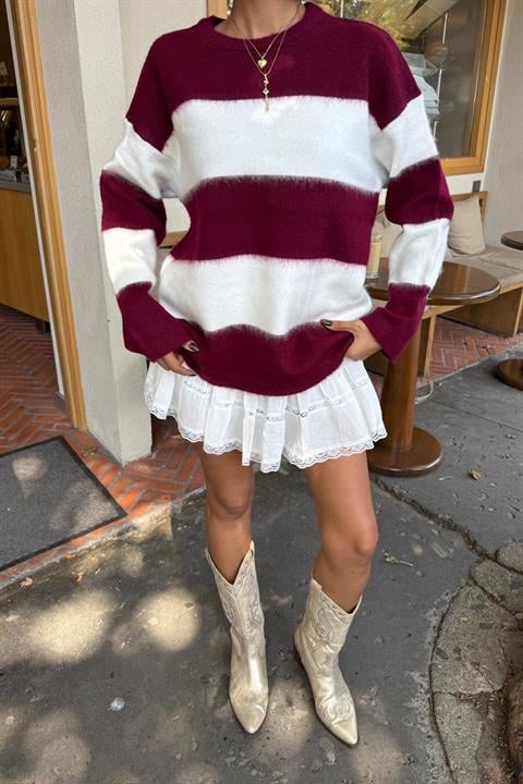 Sweater With Striped Design