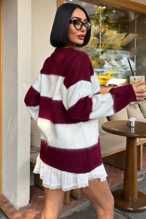 Sweater With Striped Design - Brand: Sobe Istanbul - Women & Kids, Baby Clothes Wholesale - Globality Store