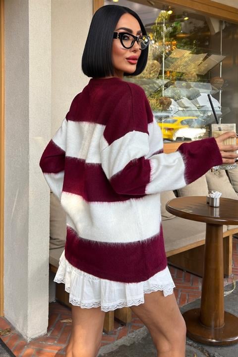 Sweater With Striped Design