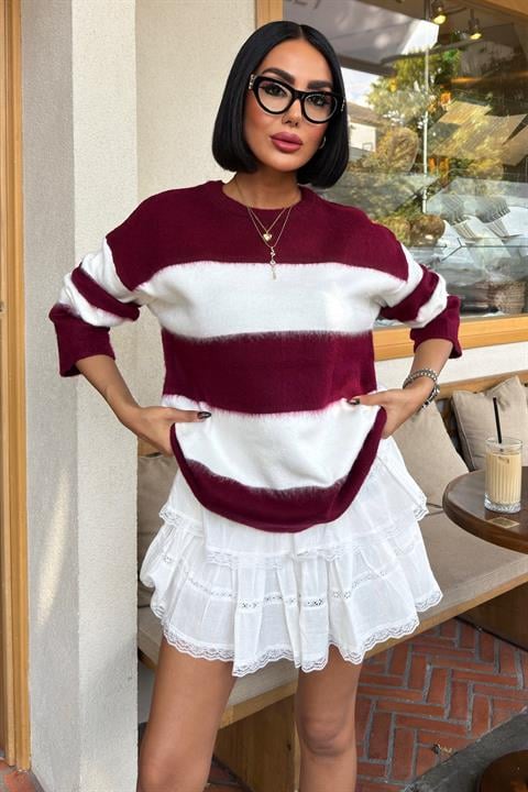 Sweater With Striped Design