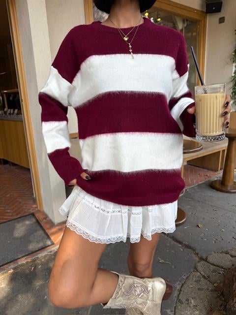 Sweater With Striped Design