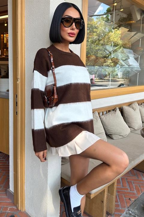 Striped Oversized Fit Sweater