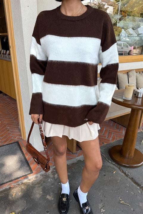 Striped Oversized Fit Sweater