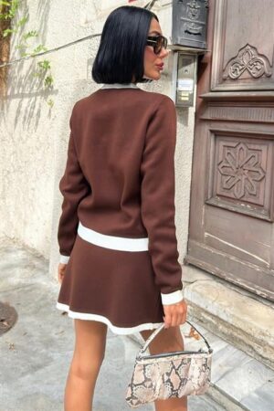 Elegant Slim Fit Bodycon Mini Skirt Set - Brand: Sobe Istanbul - Women & Kids, Baby Clothes Wholesale - Globality Store
