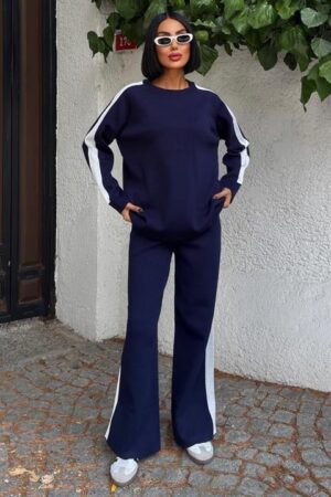 Casual Sporty Set With Bootcut Pants - Brand: Sobe Istanbul - Women & Kids, Baby Clothes Wholesale - Globality Store