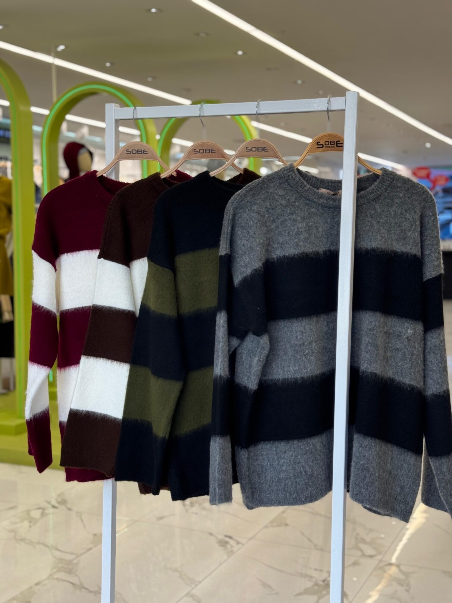 Sweater With Striped Design - Brand: Sobe Istanbul - Women & Kids, Baby Clothes Wholesale - Globality Store
