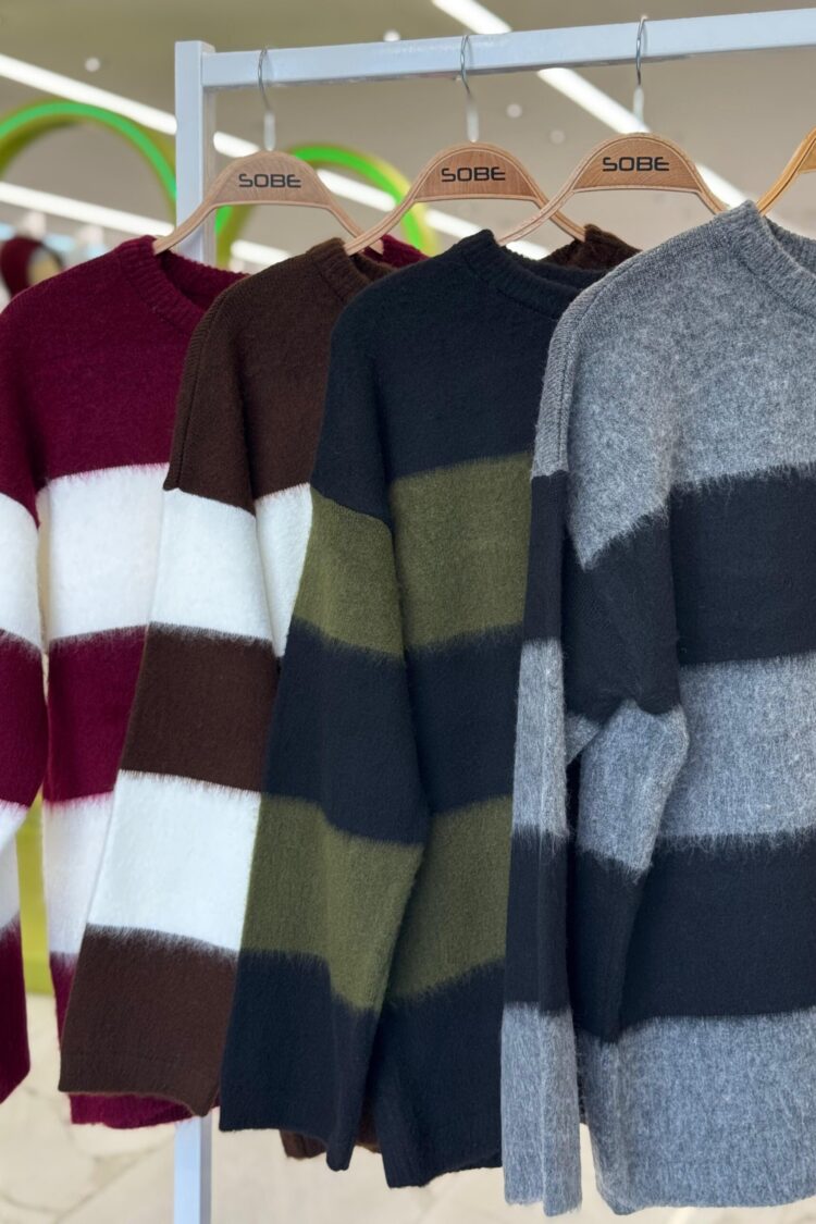 Sweater With Striped Design