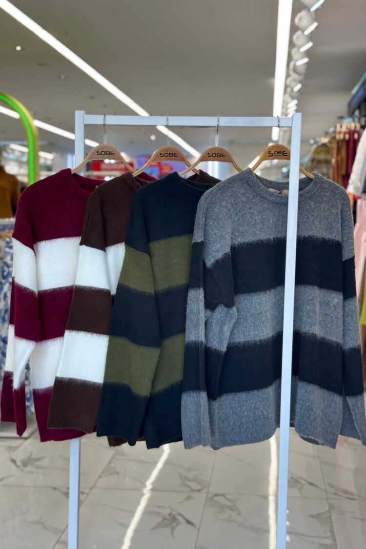 Sweater With Striped Design