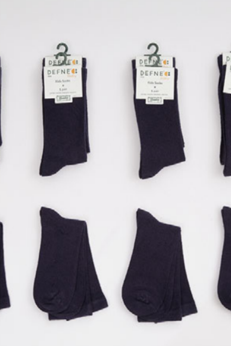 Boys' Underwear & Socks - 12 Çift Bambu Erkek Çocuk Soket Çorap 1064-DFN1Ç-E014-23(11-12) - Brand: Defne - Women & Kids, Baby Clothes Wholesale - Globality Store