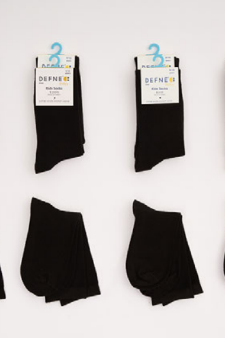 Girls' Socks & Underwear - 12 Çift Unisex Çocuk Soket Çorap 1064-DFN1Ç-E006-22(9-10) - Brand: Defne - Women & Kids, Baby Clothes Wholesale - Globality Store